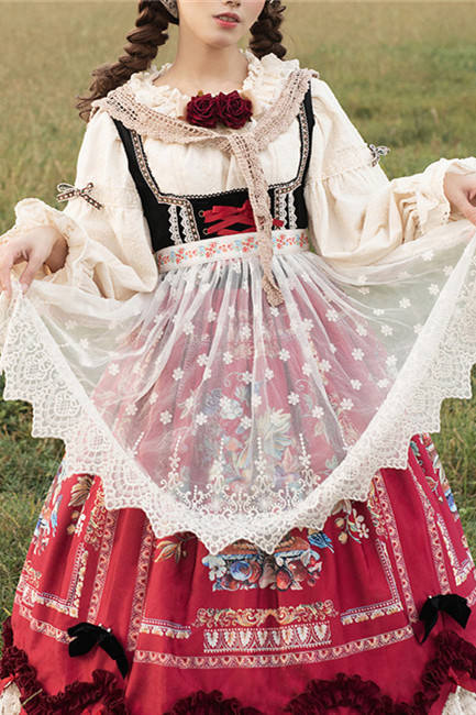 Miss Point ~The Song of Harvest Lace Apron -Pre-order