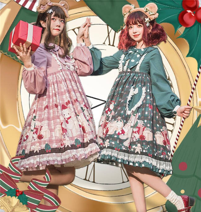 Gingerbread Bear Sweet Lolita OP