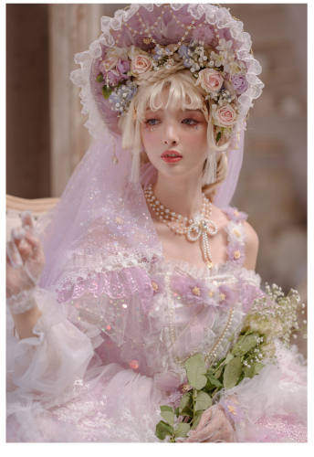 Miss Anne's Tea Party~Gorgeous Wedding Lolita OP - In Stock