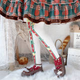 Merry Christmas Winter Lolita Above Knee Socks