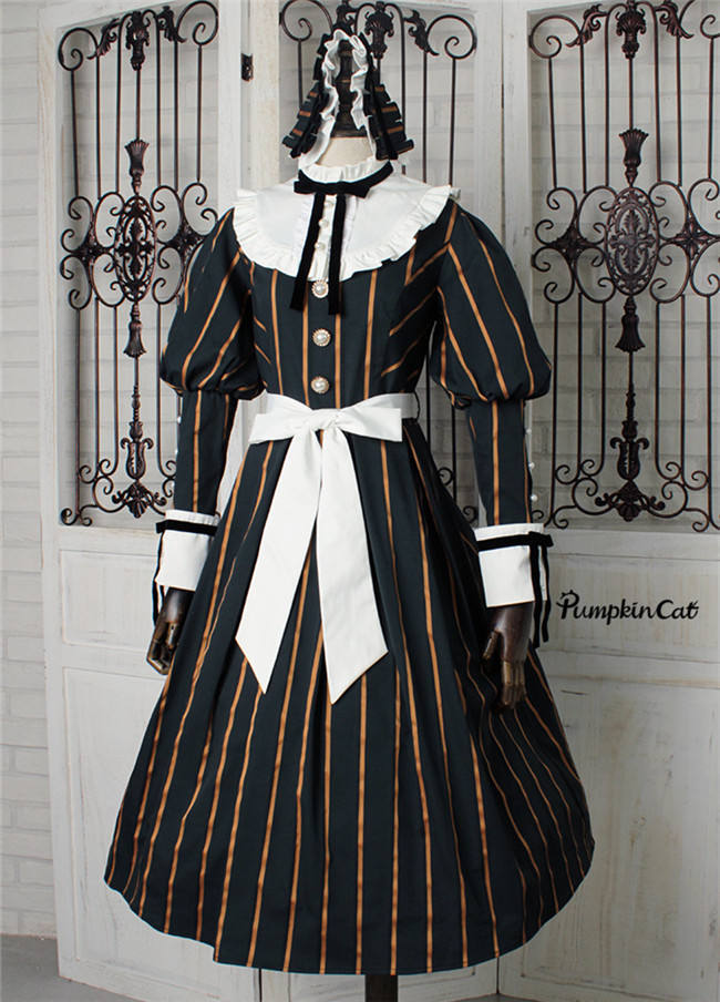 Pumpkin Cat Lolita ~Graceful Charlotte~ Lolita OP Fullset -Ready made
