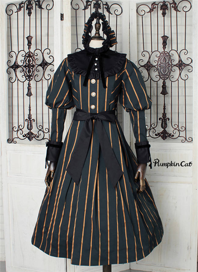 Pumpkin Cat Lolita ~Graceful Charlotte~ Lolita OP Fullset -Ready made