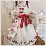 To Alice~ Strawberry Bear Coat Pink Size 1 - In Stock