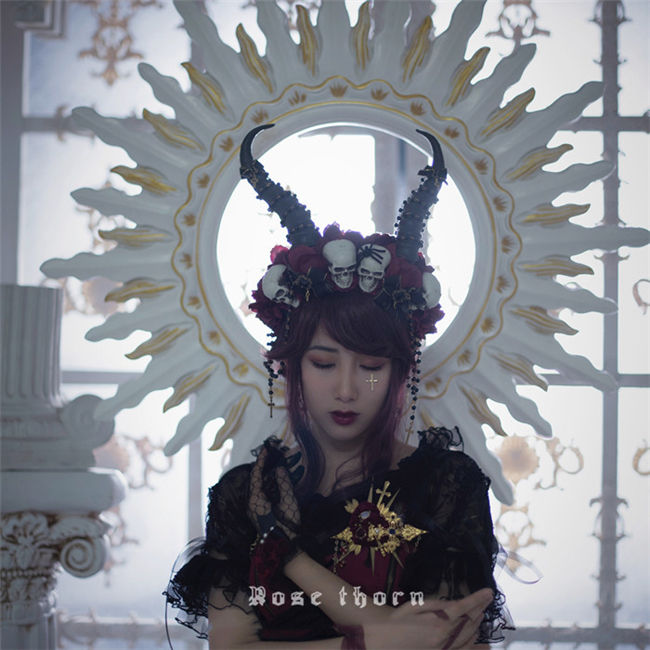 Hades God~ Headbow Lolita Accessories