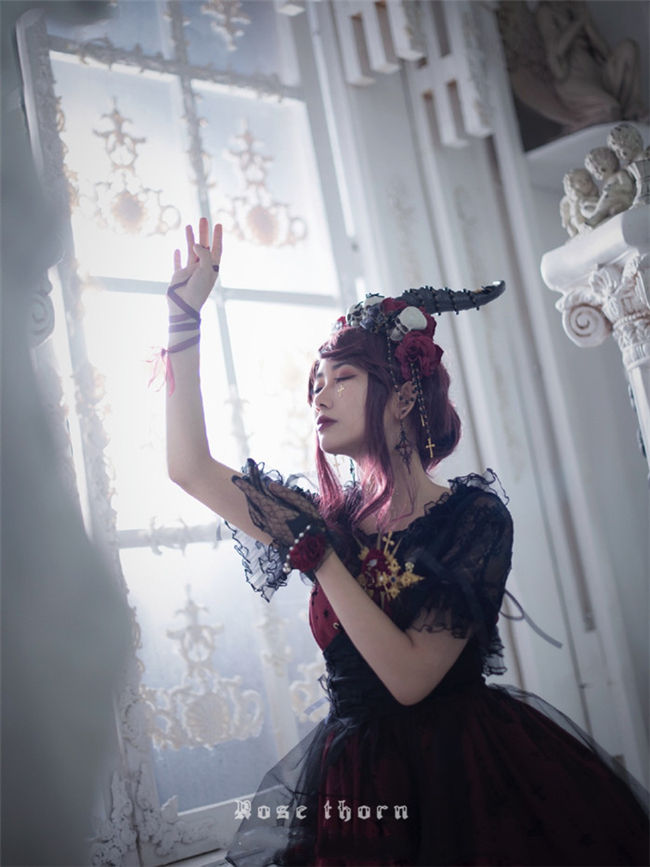 Hades God~ Headbow Lolita Accessories