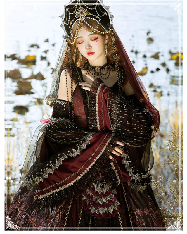 Eye of Red Heart~Vintage Elegant Lolita JSK