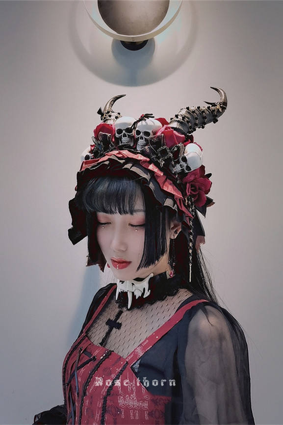 Hades God~ Headbow Lolita Accessories
