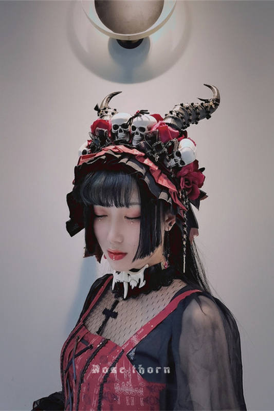 Hades God~ Headbow Lolita Accessories