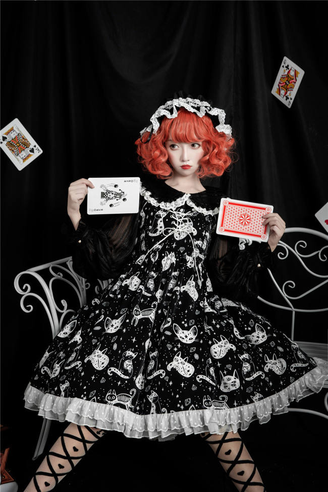 Annie Parcel ~Diamond Star Meow~ Lolita JSK