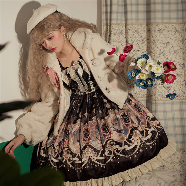 Ying Luo Fu Explore the Stars~Vintage Sweet Lolita JSK/Coat -Pre-order