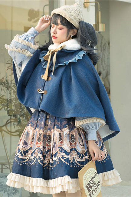 Explore the Stars~Vintage Sweet Lolita Skirt/Cape/Coat