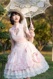 YUPBRO Lolita ~Peach Blossom Fan Lolita JSK-Ready made
