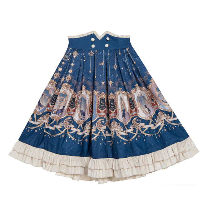Explore the Stars~Vintage Sweet Lolita Skirt/Cape/Coat