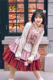 Withpuji Strawberry Melaleuca Lolita Layer Skirt-Pre-order