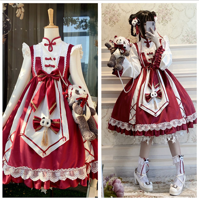 Panda Little Chef~ Qi Lolita OP