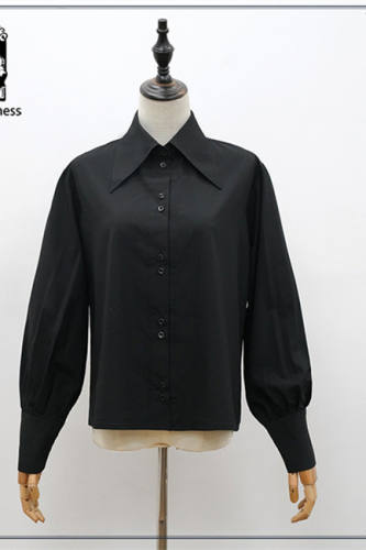 Night Owl ~Military Gothic  Lolita Blouse-Ready Made