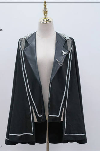 Night Owl ~Military Gothic  Lolita Cape-Ready Made