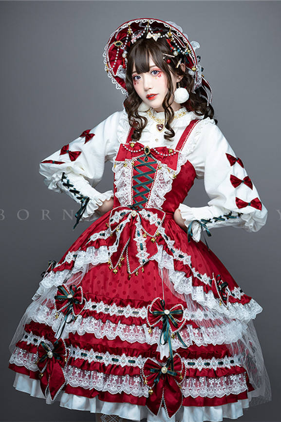 Leicester ~Christmas Lolita JSK-set- Ready Made