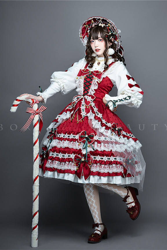 Leicester ~Christmas Lolita JSK-set- Ready Made