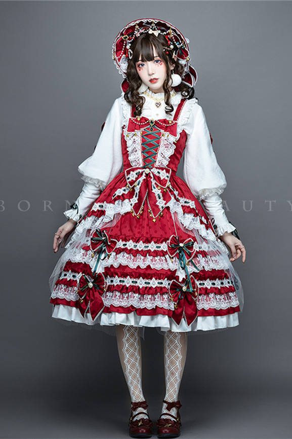 Leicester ~Christmas Lolita JSK-set- Ready Made