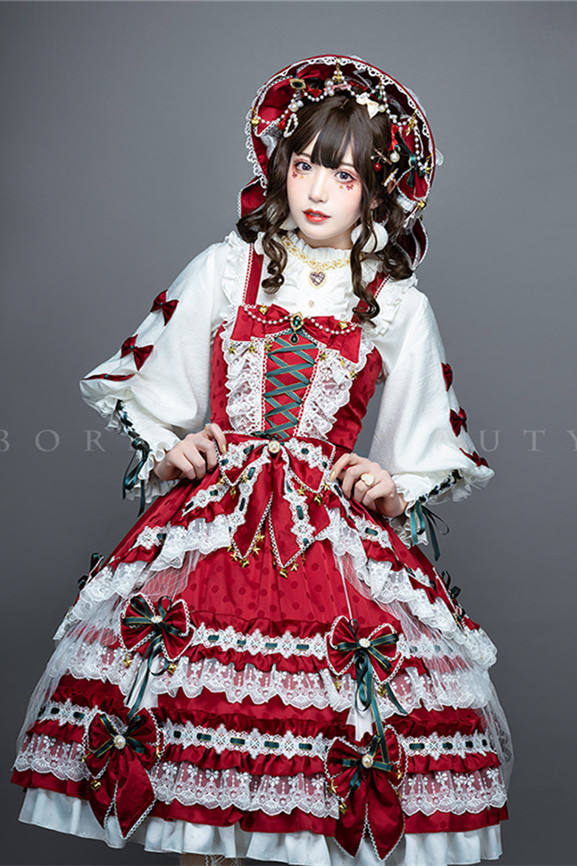 Leicester ~Christmas Lolita JSK-set- Ready Made