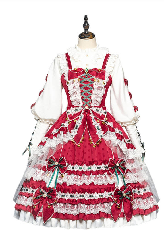 Leicester ~Christmas Lolita JSK-set- Ready Made