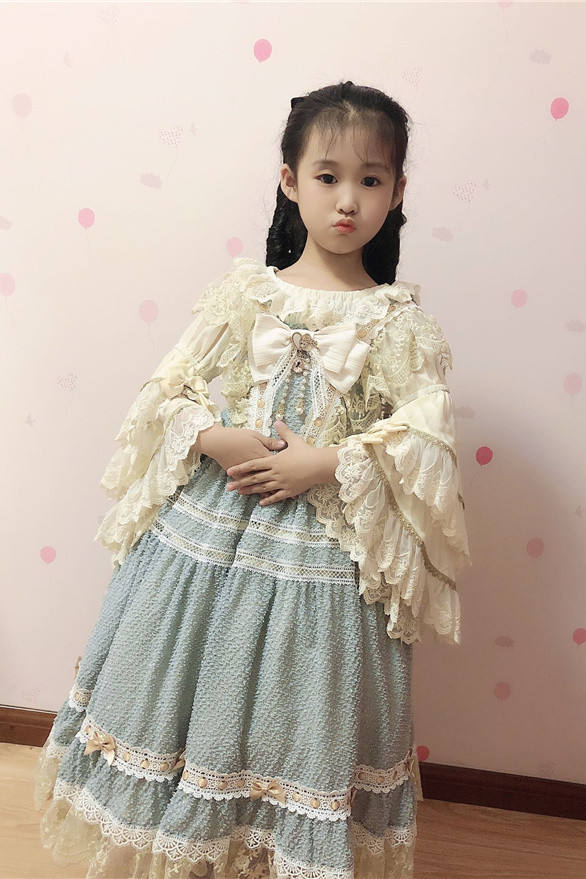 Prom in Fairytale Town~Lolita Hime Sleeves Blouse for Children