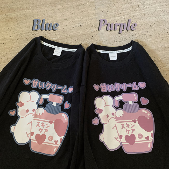 Cartoon Bunny Prints T-shirt