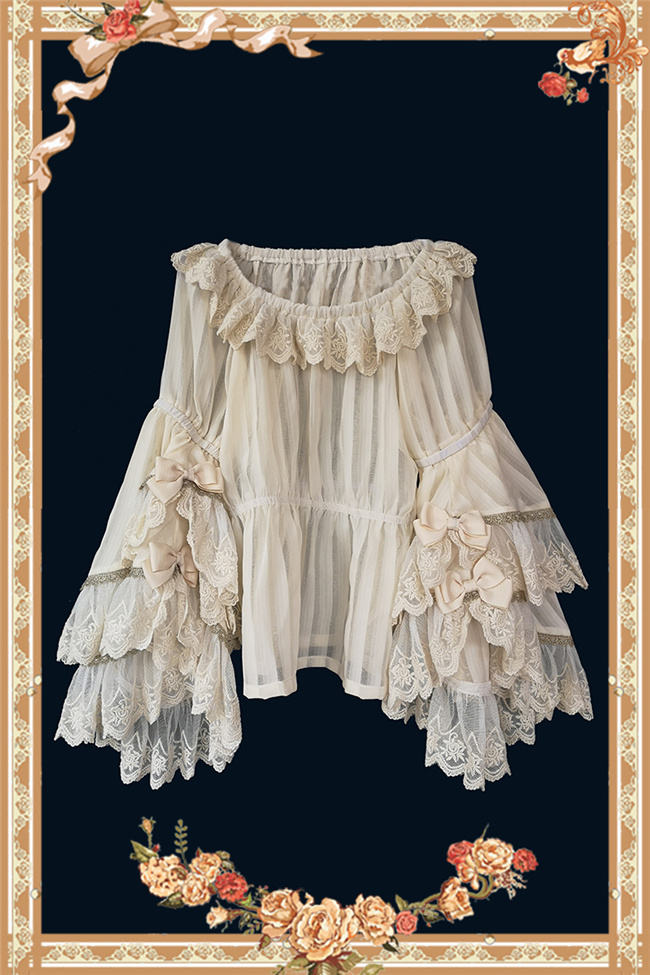 Prom in Fairytale Town~Lolita Hime Sleeves Blouse for Children