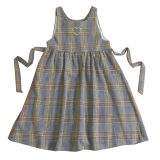 Labeau High Waist Thick Fabric Checkers Salopette Dress