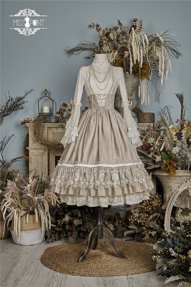 Miss Point ~ Elizabeth~ Elegant Lolita Fishbone Skirt Tea Party Version -Custom Tailor Available