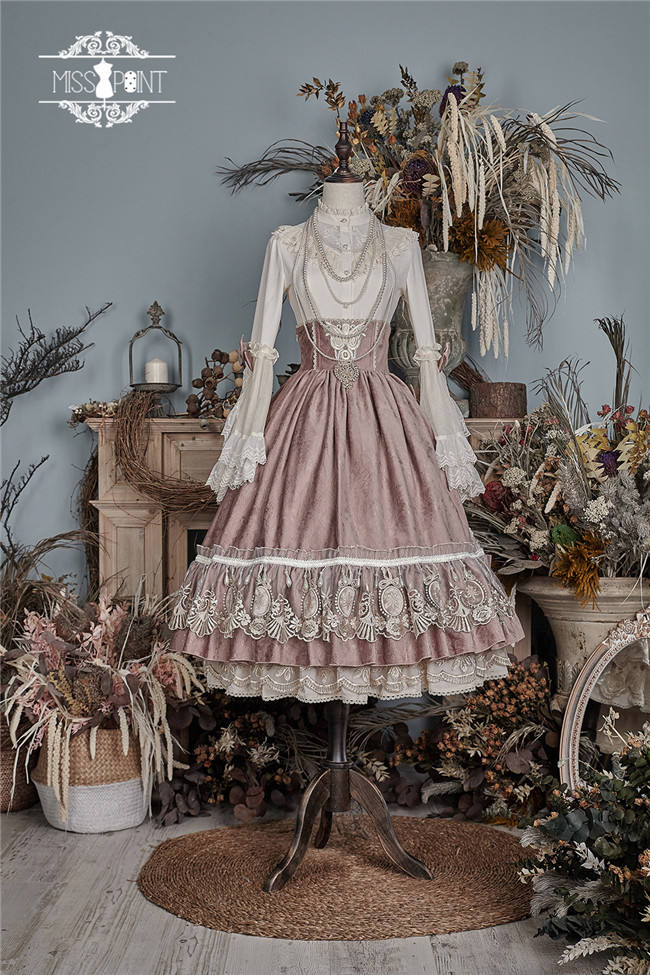 Miss Point ~ Elizabeth~ Elegant Lolita Fishbone Skirt Tea Party Version -Custom Tailor Available