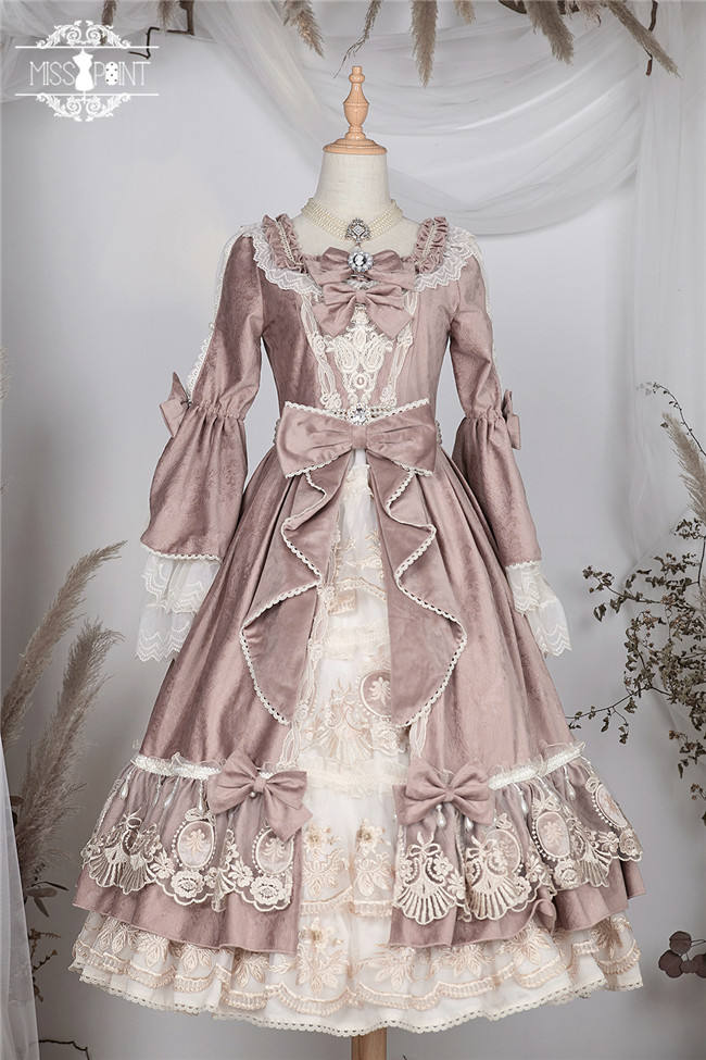 Miss Point ~ Elizabeth ~ Elegant Lolita OP Tea Party Version -Custom Tailor Available