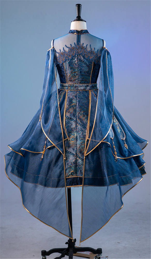 Doris Night ~Peacock Qi Lolita OP -Pre-order