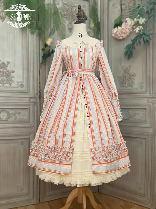 Miss Point ~ Alisa~ Lolita OP Striped Maid Version -Pre-order