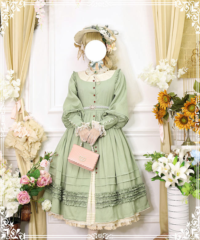 Miss Point ~ Alisa~ Lolita OP Pure Color Maid Version -Pre-order