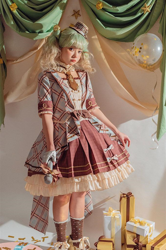 Chocolate shop lolita dress