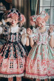 August Maiden ~Fancy Strawberry Ice Cream Cat Sweet Lolita JSK -Pre-order