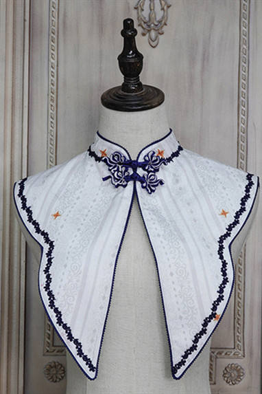 NyaNya Lolita Boutique ~Over the Sea the Moon Shines Bright Lolita Collar -Ready Made