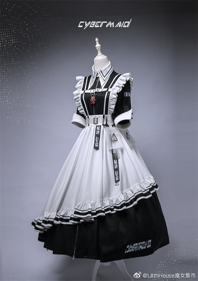 Lilith House ~Cyber Maid Maid Lolita Dresses