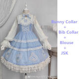 Alice Girl ~Alice~ Lace Bow Lolita JSK -Pre-order Blue Size M - In Stock