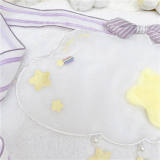 Sweet Clouds Embroidery Lolita Apron -Pre-order