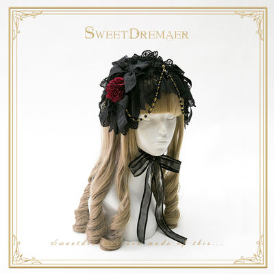 Cutie Creator ~Little Dorrit~ Lace Bow Beadchain Lolita Headband