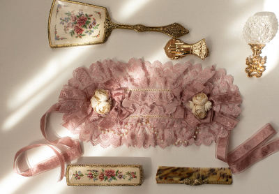 Cutie Creator ~Little Dorrit~ Lace Bow Beadchain Lolita Headband