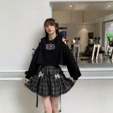 Bibibency Black Embroidery Top Wear Shirt & Skirt