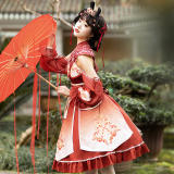 Vintage Han Style Lolita JSK Fullset -Pre-order