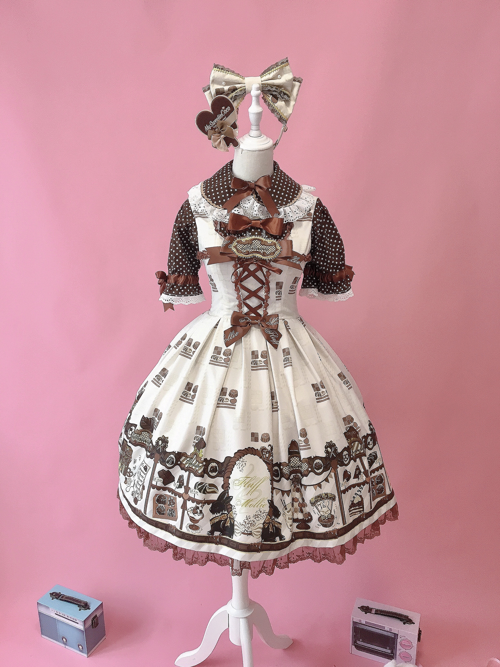 Fluff Mollie ~Chocolate Chef Lolita JSK -Pre-order,Sweet Lolita