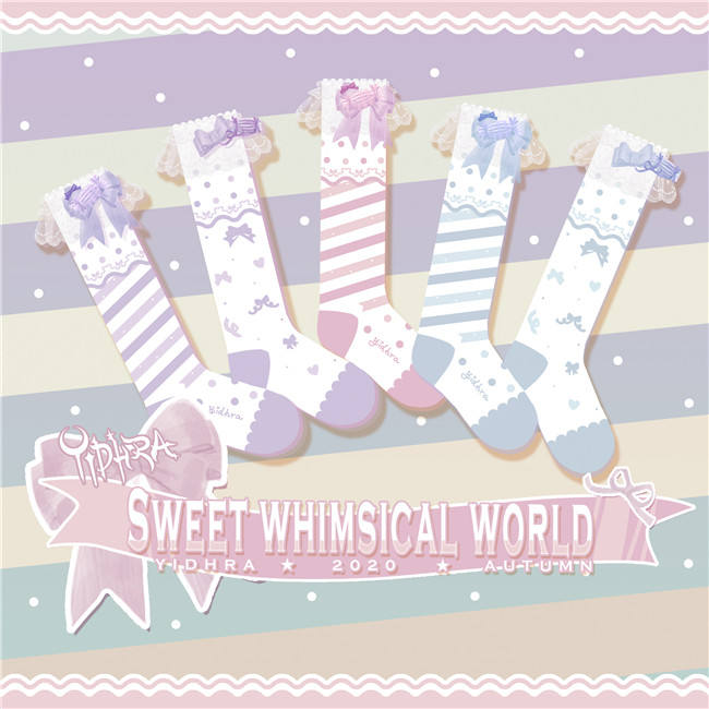 Yidhra Lolita ~ Think of the World in a Sweet Way Lolita Short Socks