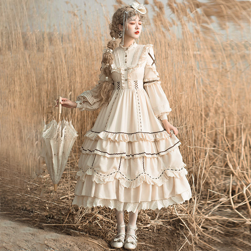 Ying Luo Fu The Shepherdess Classic Lolita OP 2 Wear Ways