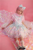 CCat Rainbow Doll House Sweet Lolita Salopette